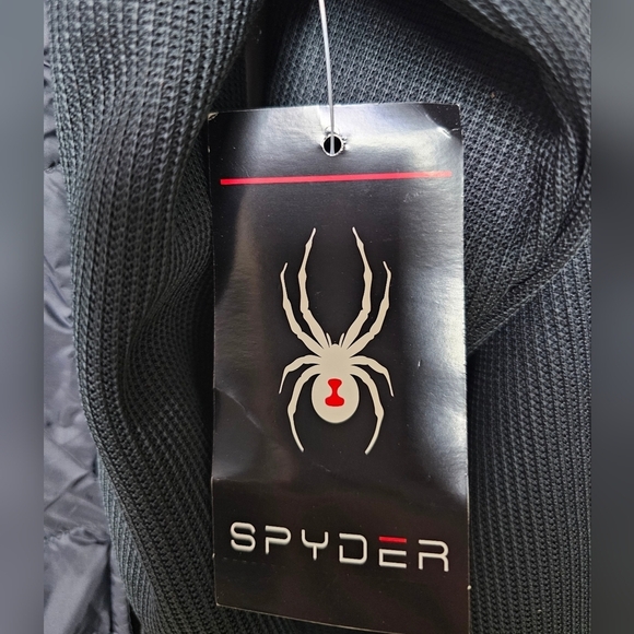 Spyder Men's Nova Full Zip Hybrid Black Quilted Jacket - Picture 7 of 11